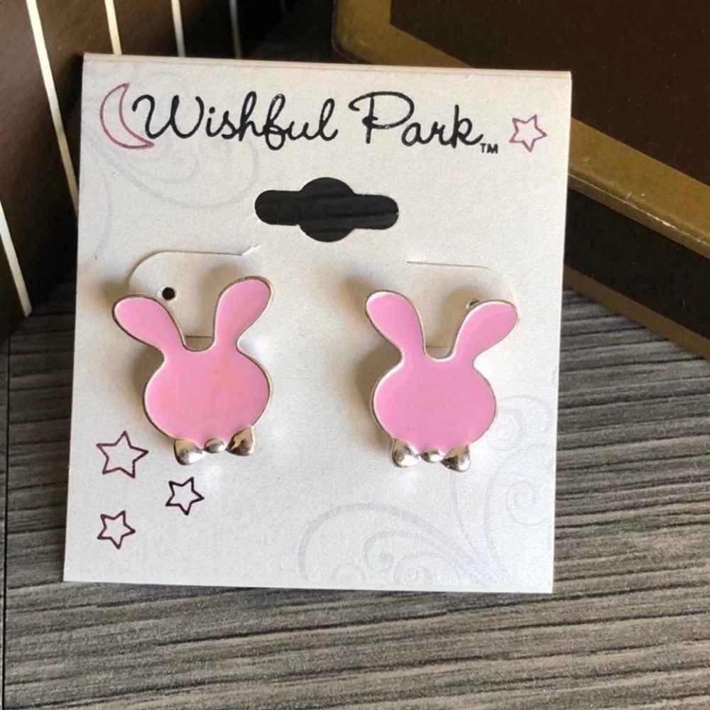 Cute Pink Bunny Earrings